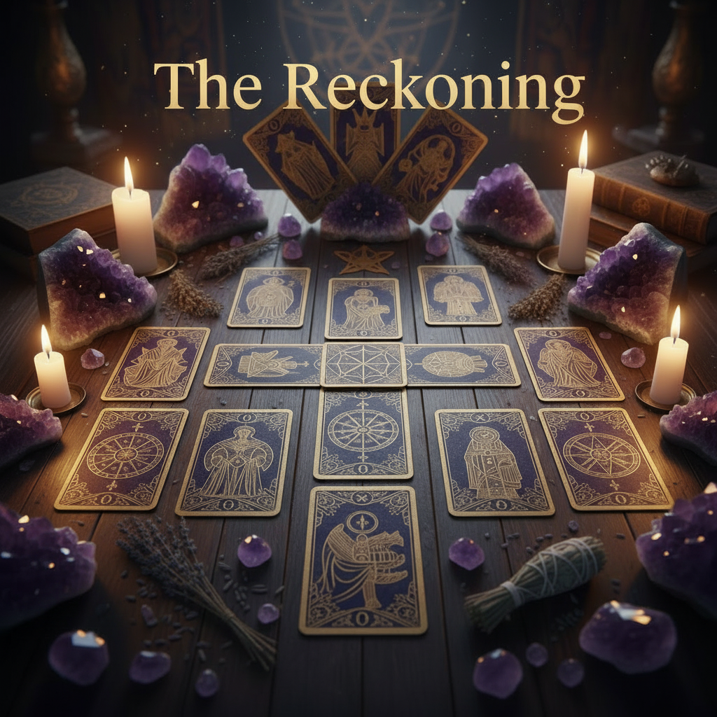 The Reckoning - Elegant tarot spread